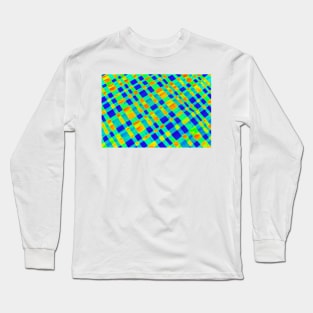 Freaky fluro check Long Sleeve T-Shirt